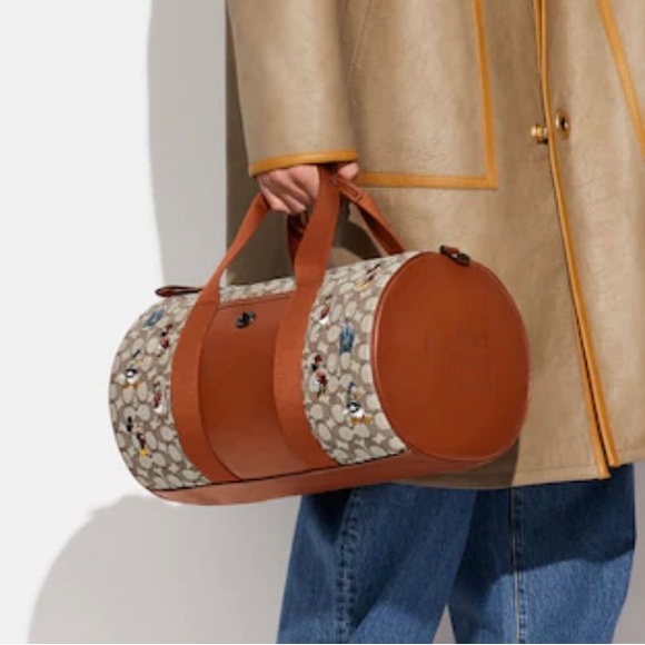 Disney X Coach Duffle In Signature Textile Jacquard NWT - Picture 11 of 12
